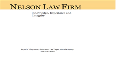 Desktop Screenshot of nelsonlawlv.com